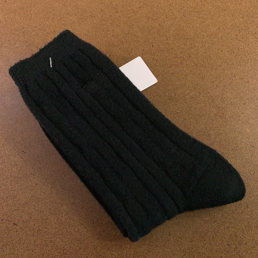 Gap Womens One Size Black CashSoft Cold Weather Crew Socks 1 Pair NWT